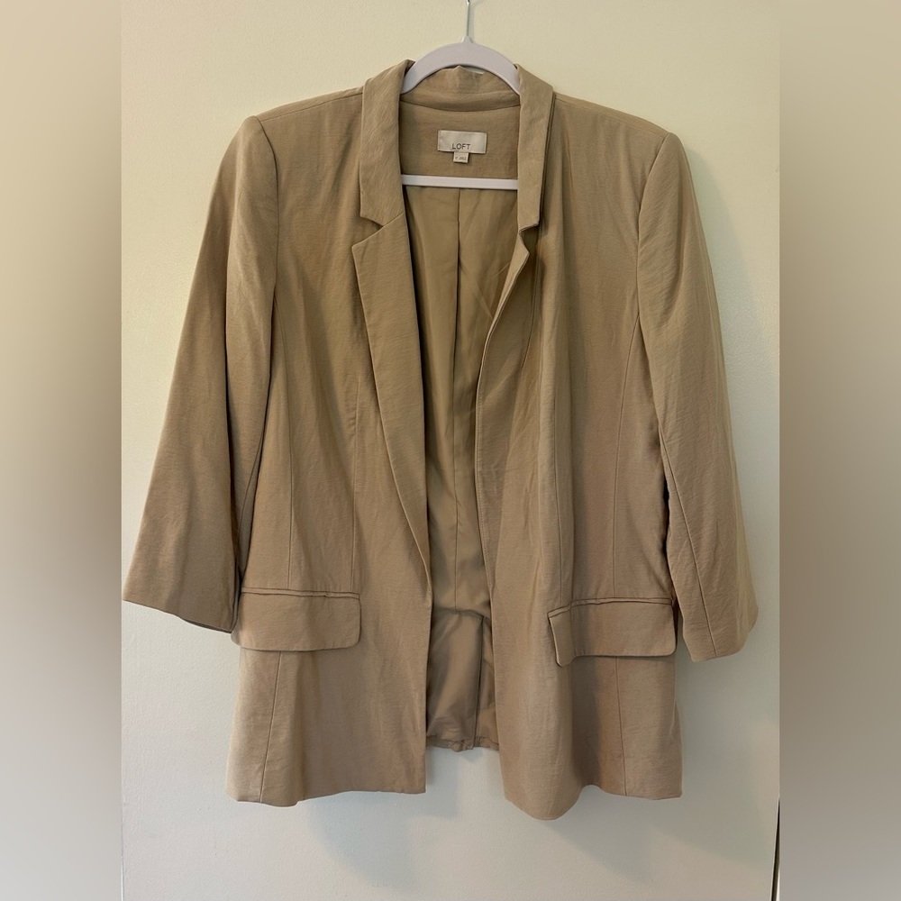 LOFT Tan Cream Blazer